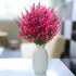 GREENRAIN 8 Bundles Artificial Lavender Flowers, UV Resistant Faux Plastic Plants for Garden, Porch, Window Box Décor