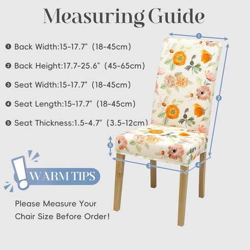 Set 4, 78) Dining Chair Covers, Dining Room Chair Cover of Stretch Kitchen Chair Covers, Detachable Washable Chair