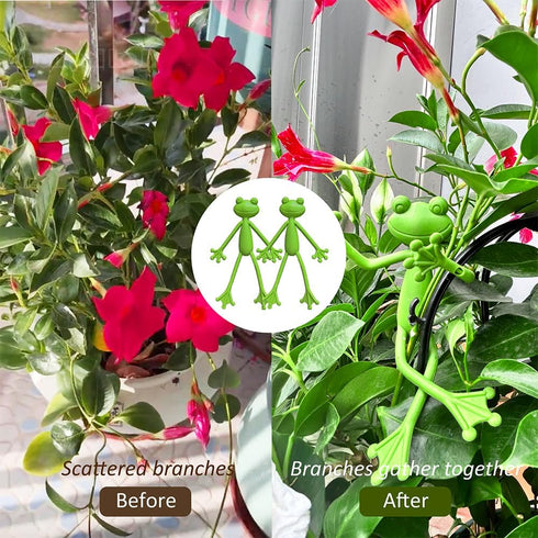 TNDCKP (5Pcs) Frog Plant Stand, Frog Plant Holder, Flower Pot Hugger Plant Climbing Fixture Clips, Cute & Stable