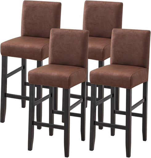 FUANGUI Bar Stool Covers Set of 4, Stretch Removable Bar Stool Seat