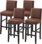 FUANGUI Bar Stool Covers Set of 4, Stretch Removable Bar Stool Seat