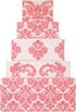 Designer Stencils C405 Damask Cake Tier, 5 Cake Stencil, Beige/semi-transparent, 3.1" x 13.5"