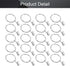 MroMax 24Pcs Silver Curtain Clip Rings with Hooks for Window Curtain Rods, 1.5" Inner Diameter