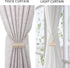 Curtain Tiebacks Clips, Strong Magnetic Tie Band for Home Office Decorative Drapes, 2PCS, Beige