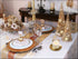 Iron Plate Candle Holder Set of 3, Gold Decorative Pillar Candle Stand for Wax Candles
