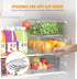 Stackable Fridge Organizer Bins - 2 Pack Refrigerator Drawers for Storage, Clear Fruit Containers for Fridge, Berry