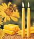 6 Packs Natural Beeswax Taper Candles- 8 inch Beeswax Candles, Smokeless and Dripless Beeswax Candles- 8 Hour Burn Time Beeswax Candlesticks- for Christmas Home Decor Air Purification Spa Relaxation by Capaniel