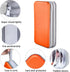 Bivisen DVD Case Holder Wallet Binder, 96 Capacity CD/DVD Storage Organizer for Car, Home, Travel (Orange)