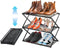 Small Shoe Rack for Entryway - 3 Tier Shoe Organizer Metal Foldable