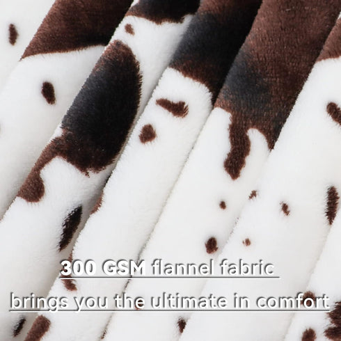 40x50 Inches Cow Print Baby Blanket for Kids, Ultra-Soft Warm Cute Toddler Crib Blanket for Nursery Stroller Car Bed