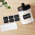Amolliar Farmhouse Qtip Holder Dispenser for Cotton Swabs, Clear Plastic Apothecary Jar for Bathroom Countertop