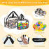 8 Packs Books(4 4 Large Toy Storage Bags with Labels, Reusable Clear PVC Board Game Storage, Travel Waterproof