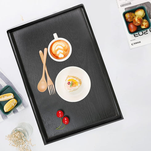 17.7 13 Inches x Extra Large Solid Wood Serving Tray for Tea Coffee Table Snack Food Meals Serving Plate Kitchen Party