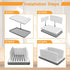 Kiss Core New Upgrade Bread Slicer for Homemade Bread, Bread Slicing Guide Adjustable Width, Foldable and Compact