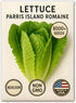 Bloomtiva 8000+ Pack, Romaine Lettuce Seeds Parris Island Cos, Heirloom Non-GMO Seeds, High Germination Bulk Grown