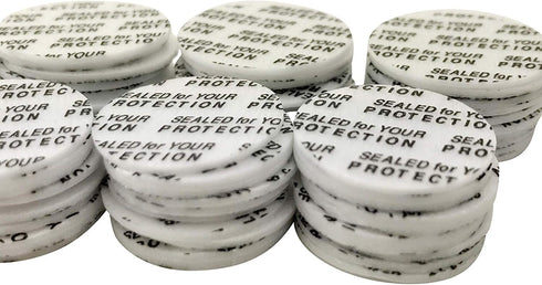 Sunscreen Flask Seals for Cruise - Hidden Liquor Bottles, 100 PACK, 21mm, Fits Nearly All Secret Flasks