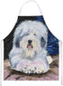 Caroline's Treasures SS8443APRON Starry Night Old English Sheepdog Apron, Large, Unisex, Multicolor, Cooking Kitchen