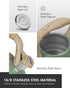 2.7 (JX2020-SB30) Poliviar Tea Kettle, Quart Seaweed Green Finish with Wood Pattern Handle Loud Whistle Food Grade