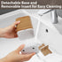 Boperzi Toothbrush Holders for Bathrooms Organizer Countertop, Detachable Anti-Slip Electric Toothbrush Holders for Kids, Toothbrush and Toothpaste Holder Storage Caddy Drainage for Shower Wood Grain by Boperzi