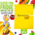 13.8 11 Inch Banana Bag To Keep Bananas Fresh Longer - x Reusable Banana Keeper for Freshness with Aluminium Foil