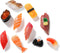 Cute Sushi Refrigerator Magnet Set - 10Pcs Fun Magnets for Fridge, Whiteboard - Fake Sushi Play Toys for Dollhouse,