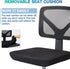 AFO Small Desk Chair, Armless with Ergonomic Lumbar Support, Adjustable Height, 360 Degree Swivel