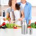 Flyboo 34oz Olive Oil Dispenser - Stainless Steel Leak Proof Decanter for Kitchen