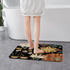 MitoVilla Black Boho Bathroom Runner Rug Mat, Washable Modern Bath Mats, Non Slip Absorbent Carpet for Bathroom Decor