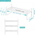Counter 1 Pack iPEGTOP Expandable Cabinet Storage Shelf Organizer Rack, Heavy Duty Stackable Steel Metal Spice Rack