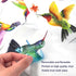 20 Pieces Large Hummingbird Window Decals, Anti-Collision Clings to Prevent Bird Strikes on Glass, Non-Adhesive Vinyl