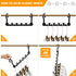 8-Pack Closet Organizers and Storage - Heavy Clothes Hangers for Home Organization, College Dorm Essentials