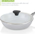 TECHEF 8 Inch Tempered Glass Lid for Frying Pans and Pots, Stainless Steel Rim, Oven & Dishwasher Safe