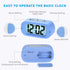 Snooze Plumeet Kids Alarm Clock Large Digital LCD Travel Alarm Clocks with and Night Light - Ascending Sound