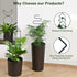 16inch 4 Pack Wellsign Indoor Plant Trellis for Climbing Plants, Small Garden Metal Trellis for Potted Plants Outdoor