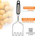 Zulay Kitchen Stainless Steel Potato Masher Heavy-Duty, Non-Scratch, Dishwasher-Safe Masher with Food-Grade Silicone