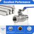 3/4 3/4" GHT Outdoor Spigot - Heavy Duty Stainless Steel Hose Bib with Adjustable Water Flow Valve, Garden Faucet