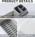 Toothbrush Holder for Bathrooms, Countertop Organizer with 3 Slots for Toothbrush Storage, Tooth Brushing Cup Caddy