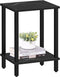 TUTOTAK End Table, Side Table, Nightstand, 2-Tier Storage Shelf, Sofa Side Table
