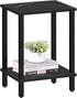 TUTOTAK End Table, Side Table, Nightstand, 2-Tier Storage Shelf, Sofa Side Table