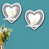 Set 2 ZOLAPI of Crystal Crush Diamond Candle Sconces, Gorgeous Silver Mirrored Wall Sconce, Candle Holder Glass Wall