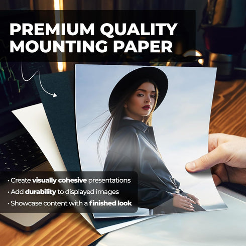 Dunwell Photo Album 8x10 (Ruby) - 24 Clear Sleeves, Black Mounting Paper, Professional Photography Book