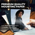Dunwell Photo Album 8x10 (Ruby) - 24 Clear Sleeves, Black Mounting Paper, Professional Photography Book