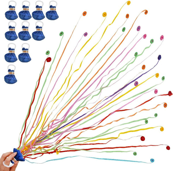 BEISHIDA Streamers Popper Hand Throw Streamers, No Mess Confetti for St. Patrick's Easter Celebration, Birthday Party