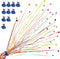 BEISHIDA Streamers Popper Hand Throw Streamers, No Mess Confetti for St. Patrick's Easter Celebration, Birthday Party