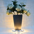 15" (78i50265) Gama Sonic Illuminated Plant Stand for Outdoor, Solar Power, White Base for Exterior Potted Plants
