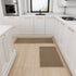 Kitchen Mat 1 PCS, Cushioned Non Slip Rugs for Kitchen Floor, Absorbent Runner Mats for Home, Office (Brown, 17.3"x47")
