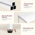 2 SLEEPING LAMB Narrow Small Side Table for Small Space, Tier Sofa Skinny End Table for Living Room, Bedroom Beside