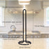 Creative Home Heavy Duty Iron Wire Paper Towel Holder, Kitchen Towel Stand for Dining Table, Black