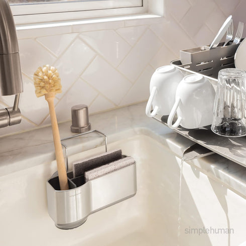 Brushed Stainless Steel Sink Caddy for Sponges