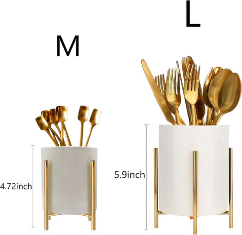SIEBOLD Silverware Holder,Kitchen Utensil Holder,Flatware Organizers With Metal Frame, Mesh Flatware Holder Organizer Perfect for Home, Kitchen, Countertop, Party, Camping, Outdoor and Restaurant